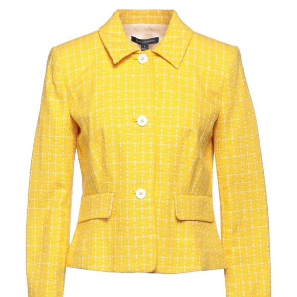 Brooks Brothers Yellow and White Blazer - Picture 2 of 12